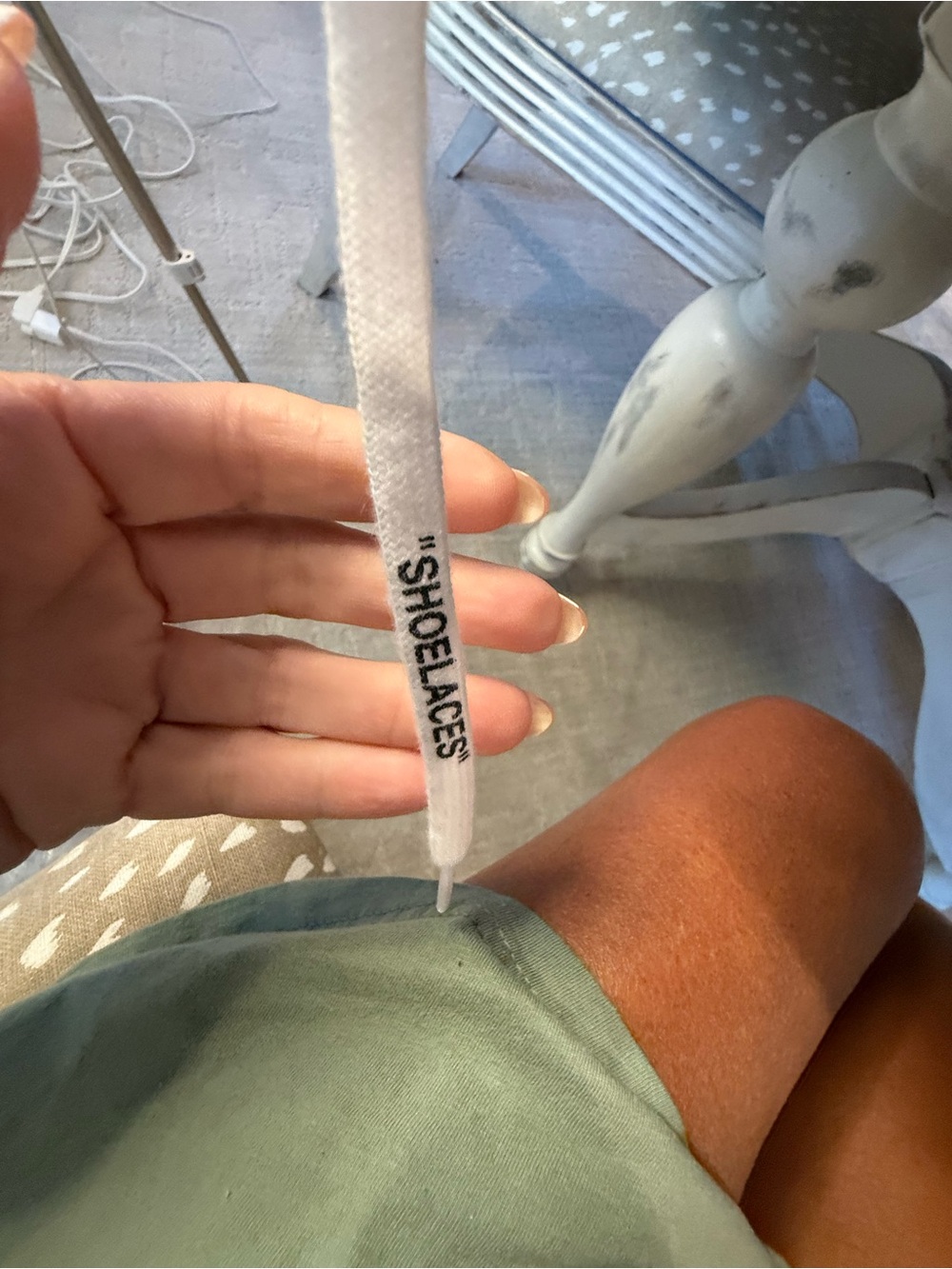 White High-Top Sneakers with Black Arrow Graphic - Picture 9 of 11